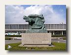 A stature of a mother protecting her child before being vaproized. The Peace Museum is in the background. IMG_6595